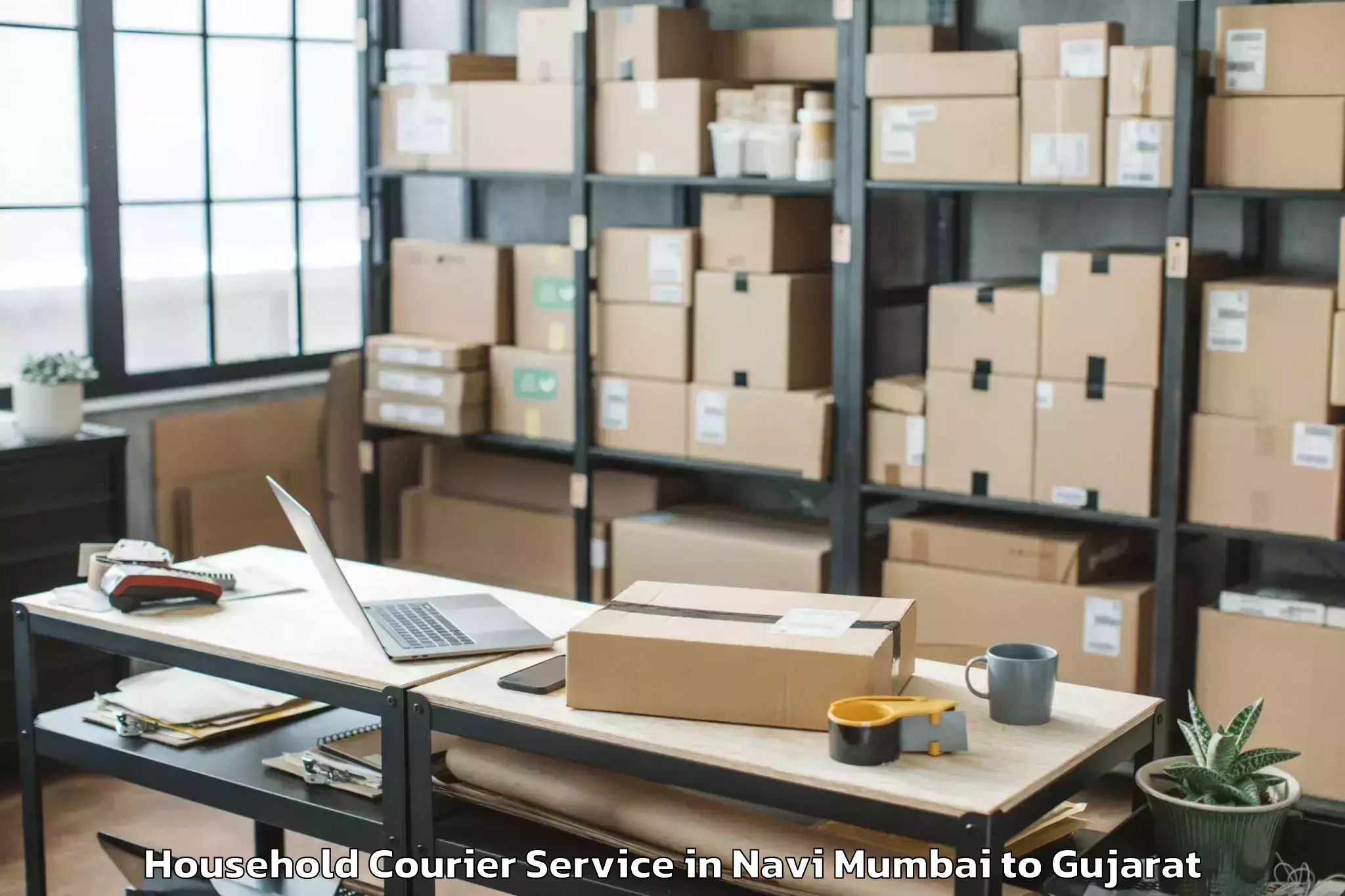 Book Your Navi Mumbai to Himatnagar Household Courier Today